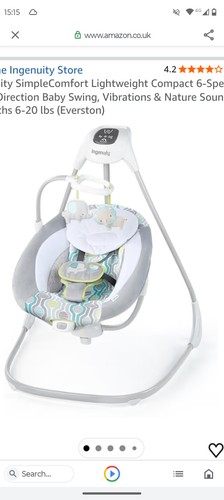 Ingenuity baby swing seat - baby,